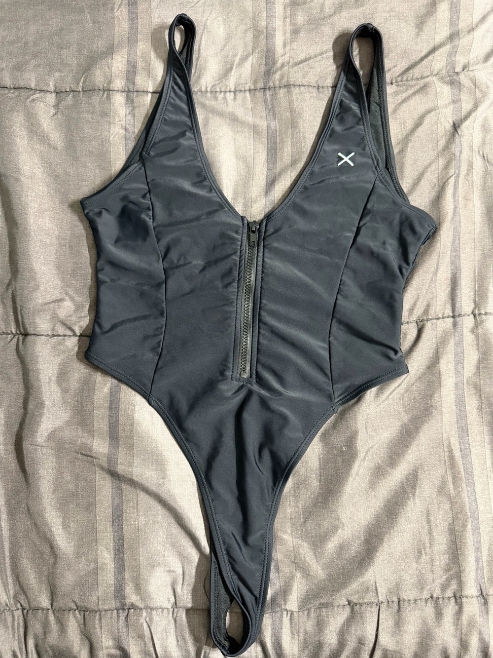 Boutine LA Black One-Piece Swimsuit with Front Zip